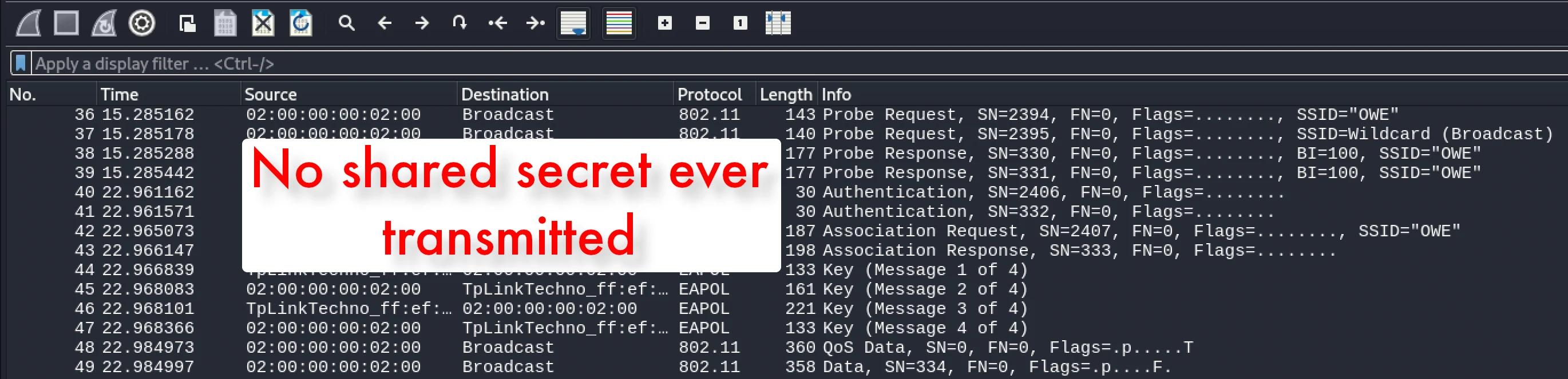 The full OWE connection flow